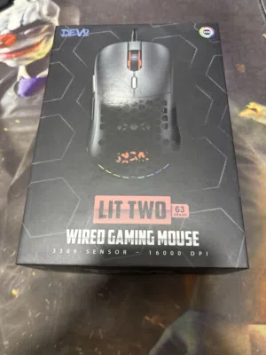 ماوس DEVO لون اسود RGB