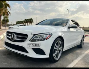 سيارة مرسيدس c300  ايجاري شهري باقل ضمان مخالفات فقط 5000 درهم شهريا  C300 car  for monthly rent