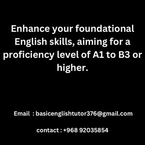  English tutor in muscat