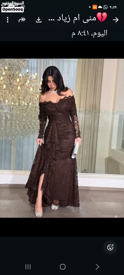 فساتين مناسبات وسهرة مقاس واسعار مختلفه 4