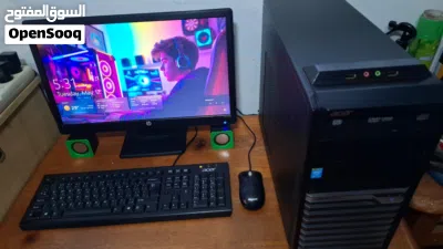 كمبيوتر ايسر مع كامل ملحقاته للألعاب والدراسة والعمل سريع PC Acer i5 ssd gta v grand pubg free fire 2