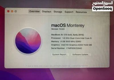 Apple MacBook Air 2015 Intel Core i5-5250U 1.6GHz 4GB RAM 128 SSD 13" Screen 2