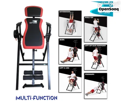 SKY LAND 6-in-1 Inversion Table EM-1863 Back Pain Relief, Dips, Push-Up, Leg Exercise Adjustable 2