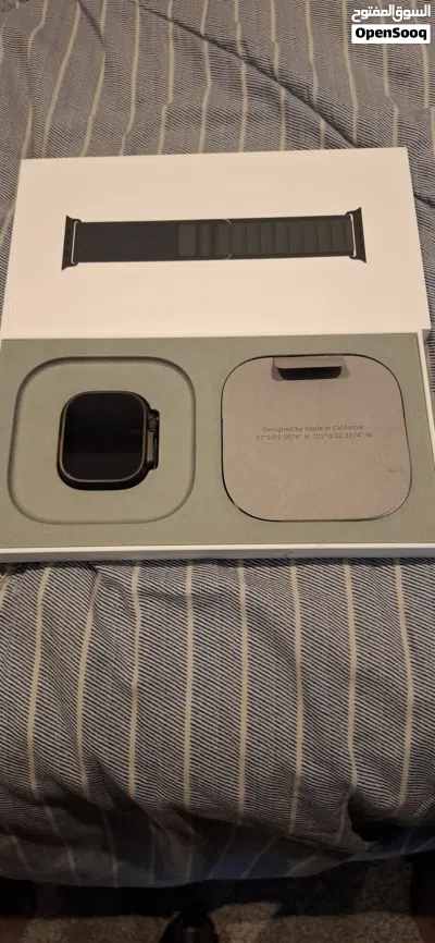 Apple Watch Ultra 2 Black Titanium Case with Dark Green Apline Loop, M/L 2