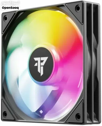 مجموعة مراوح (فانات) Tempest مم120 بإضاءة ARGB سوداء وتقنية PWM، ثلاث قطع Tempest Fan 120mm ARGB X3 3
