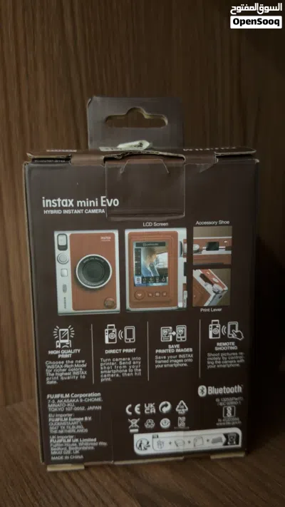 للبيع كاميرا Fujifilm Instax Mini Evo لون بني. فوجي فيلم، انستاكس، كاميرا فورية، Instax Mini Evo 3