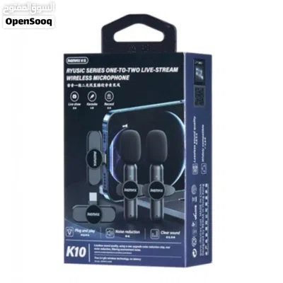Remax K10 Ryusic Series One-to-Two Live Stream Wireless Microphone -Iphone مايكرفون لاسلكي ايفون 2