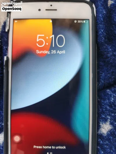 ايفون 6s plus مستعمل شهر بالظبط يجي معو كفر كبسه الهوم فقط مش شغاله 3