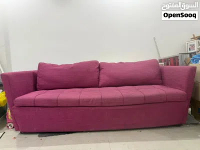 طقم كنب وردي للبيع Pink sofa set for sale 2