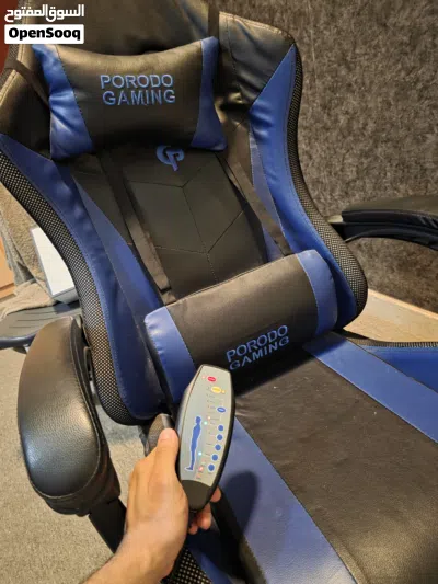 كرسي جيمنج مع تدليك وسماعات ستيريو، gaming chair with massaging and stereo system 2