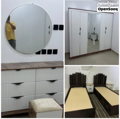 غرف نوم جديده جاهزه ومعدل حسب الطلب ومراتب 3