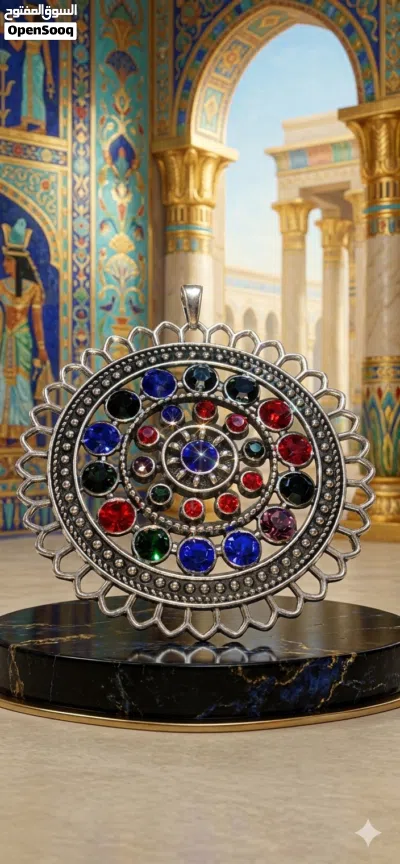 فطعه لا تتكررر جمال لا يوصف وع واقع اجمل قطعه دائريه كبيره بوزن 7 غرام مرصعه باحجار شفافه لامعه 3