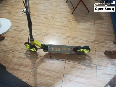 City riding Scooter 2