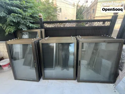 شبابيك دبل جلاس مقطع خاص عدد 20 200*125 مع الاباجور و ماتور الكهرباء 4