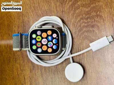 Apple watch ultra 2 49mm natural titanium one month shop warranty with original cable 2
