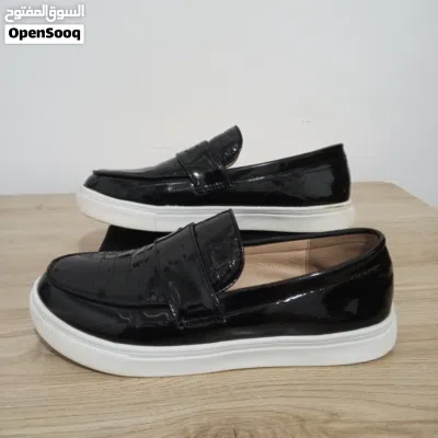كندرة كحله موديل Gordon Rush Shoes kids 10 Penny Loafers Black Leather Casual Slip On Moc Toeالاطفال 4
