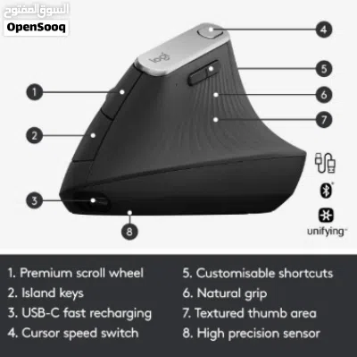 Logitech MX Vertical Wirless Mouse 4