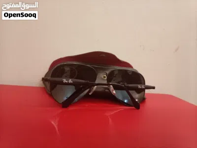 نظارات RayBan عدد 2 الذهبي والأسود. إيطالي وشرط أصلي مو درجه اوله مقاس 58 3