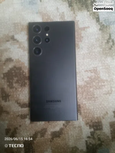 جهاز S23 Ultra 256GB لون اسود الحالة نظيف 99% مابي خدوش شاحن اصلي فقط بدون كارتونة البطارية ممتازة م 2