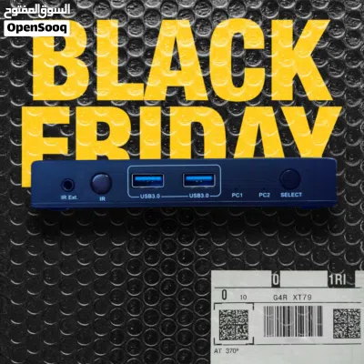 Ezcoo Kvm switch usb3.0 port 5gbps موزع يو اس بي للكمبيوتر لتشغيل الماوس والكيبورد وغيره 3