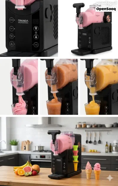 ماكينة آيس كريم وسلاش احترافية 2 في 1 – متعة الصيف في ثوانٍ Professional Ice Cream & Slush 2