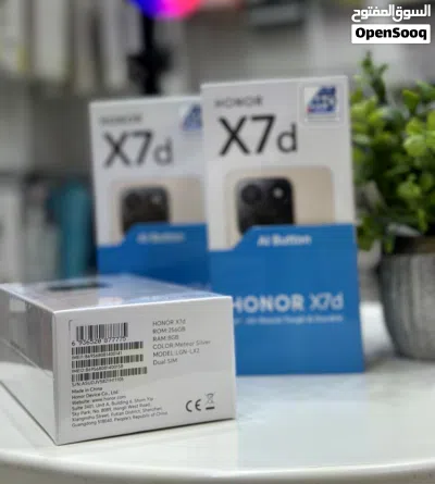 عرض خاص : honor X7D 256gb الهاتف الجديد من هونر مواصفات قويه و سعر مناسب ضمان الوكيل سنة 2