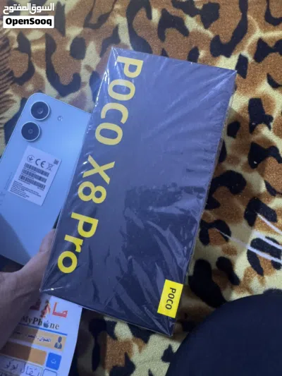 بوكو x8pro ذاكره 512 عشوائيّه 16 شاحنه 100 واط بطاريه 6.500 2