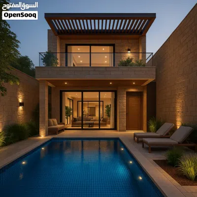 شاليه عظم للبيع المستعجل طابقين مع بركة سباحة مرخص أصولا مع اذن أشغال الغور الهلالي بسعر مناسب جدا 4