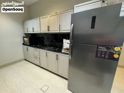 Modern 2 Walls Kitchen Setup Cabinets Marble Countertop Sink Imported Sink Mixture 4