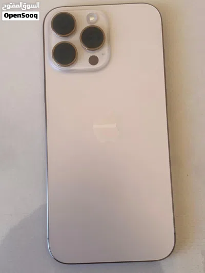 آيفون 16 برو ماكس ذهبي وارد الشرق الأوسط 256GB بطارية 96%مع كفالة 3