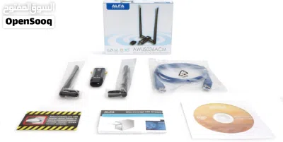 كارت شبكة Alfa AWUS036ACM الأصلي (مخصص لاختبار الاختراق) يدعم 5G وبمدى عالي 2