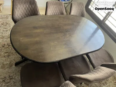 طاولة طعام مع ستة كراسى Dinning Table with Six Chairs 2