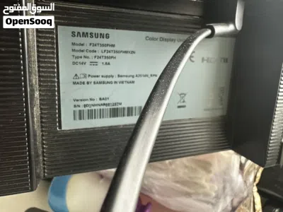 فرصة! شاشة سامسونج 24 بوصة (IPS) بحالة ممتازة استخدام بسيط جدًا- مناسبة للعمل والدراسة والألعاب 2