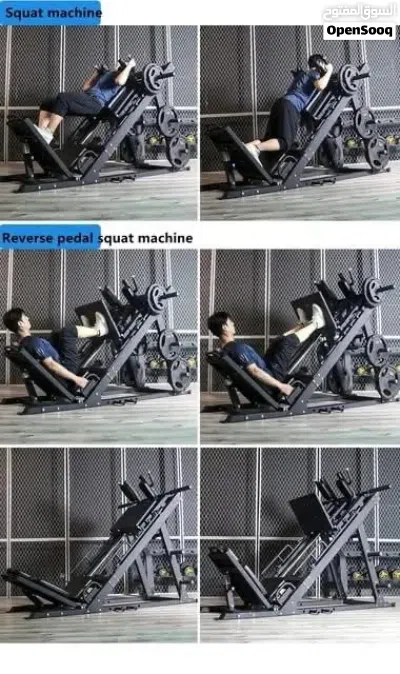 جهاز هاك سكوات .(Hack Squat Machine) متوفر لدينا خدمة التوصيل 3