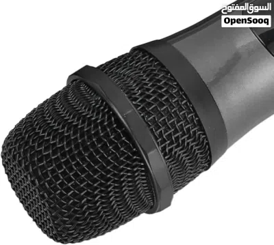 ميكروفون لاسلكي احترافي مزدوج UHF مع جهاز استقبال صغير محمول بمقبس 6.3 kh Duel Professional UHF Wire 3