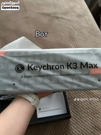 كيبورد ميكانيكي لاسلكي Keychron K3 Max (جديد بالكرتونة) - سويتشات ريد حمراء 4