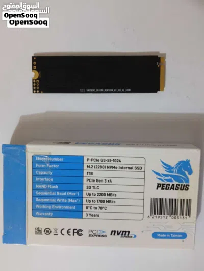 هارد SSD Pegasus 1TB M.2 NVMe أصلي بحالة الوكالة - فحص صحة 100% 4