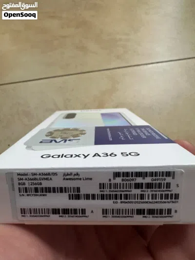 موبايل سامسونج جديد Samsung Galaxy A36 5G بسعة 256 GB. مسكر و جديد بكرتونته، مكفول من شركة BMS 4