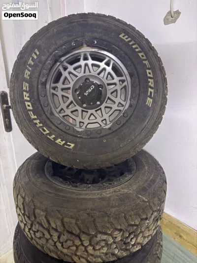 كوشوك خشن + جنط Cyrus 265/65 R17 5 5 براغي – شبه جديد مستخدم أسبوعين 3