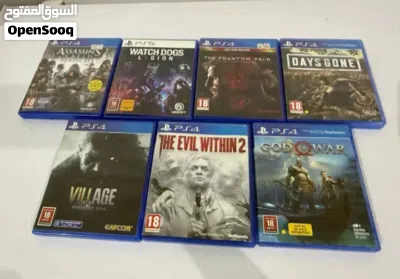 New unsed Ps5 and ps4 games for sell 7 tapes each price 50 if need both contact 2