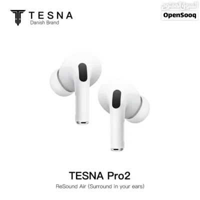 سماعات الأذن اللاسلكية TESNA Pro 2 خاصية إلغاء الضوضاء التكيفي صوت غامر الاصليه تطبيق خاص كفالة شركة 2