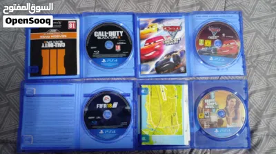 "جهاز PS4 مستعمل بحالة نظيفة جداً - مساحة 500GB" 2