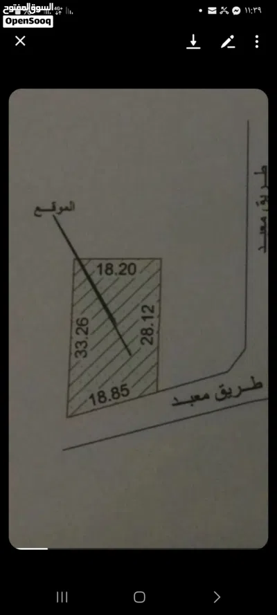 ارض في السراج للبيع مقسم عبدالسلام زريبة 3