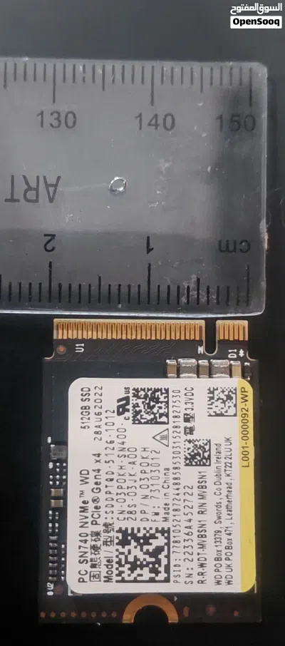WD 512GB SSD Nvme mini size 2