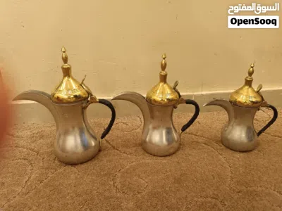عدد 3 دلة رسلان نحاس صناعة سورية 4