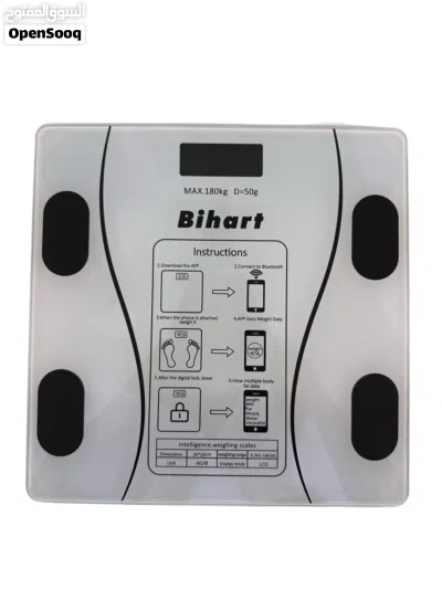 ميزان الكتروني ذكي من Bihart لقياس الوزن مع تطبيق هاتف اقرا الوصف 3