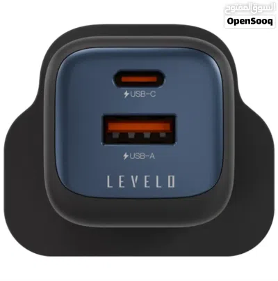 محول Levelo Vero GaN ثنائي المنفذ 35 واط - أسود / أزرق 2