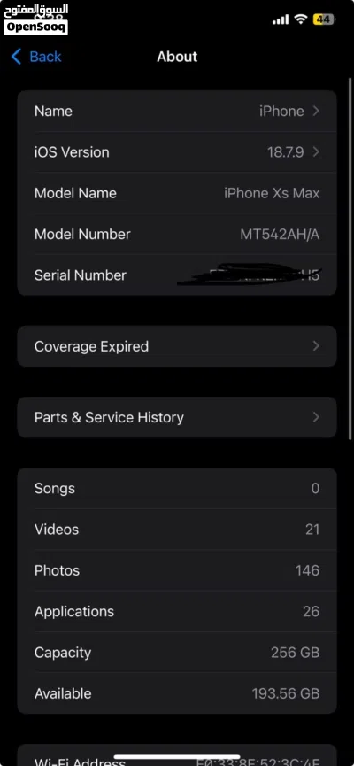 ايفون XSMax 4