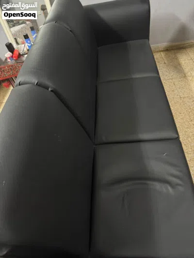 Double coat bed with mattress sofa black colour Tv stand show case water dispenser 4