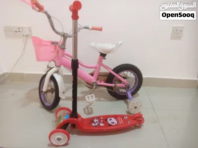 Girls cycle with free scooter 4